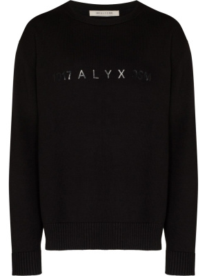 

Logo-print long-sleeve sweatshirt, 1017 ALYX 9SM Logo-print long-sleeve sweatshirt