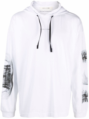 

X-ray print drawstring hoodie, 1017 ALYX 9SM X-ray print drawstring hoodie
