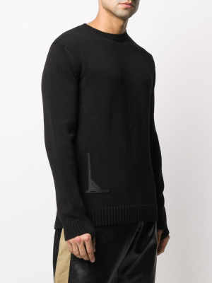 

Appliqué knitted jumper, 1017 ALYX 9SM Appliqué knitted jumper
