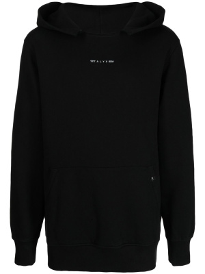 

Logo-print long-sleeve hoodie, 1017 ALYX 9SM Logo-print long-sleeve hoodie