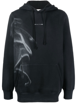 

Logo-print wave hoodie, 1017 ALYX 9SM Logo-print wave hoodie