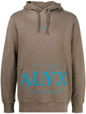 

Logo-print pullover hoodie, 1017 ALYX 9SM Logo-print pullover hoodie