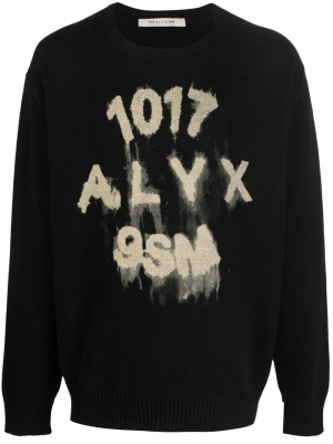 

Treated-logo crew-neck jumper, 1017 ALYX 9SM Treated-logo crew-neck jumper
