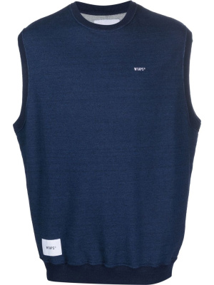 

Ditch logo-embroidered sweater vest, WTAPS Ditch logo-embroidered sweater vest