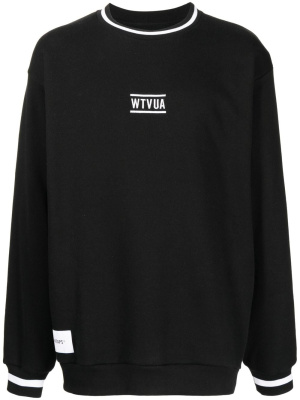 

Logo-print crew neck sweatshirt, WTAPS Logo-print crew neck sweatshirt