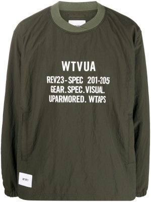 

Text-print long-sleeve sweatshirt, WTAPS Text-print long-sleeve sweatshirt