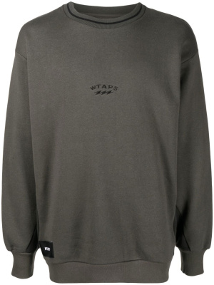 

Logo-print crew neck sweatshirt, WTAPS Logo-print crew neck sweatshirt