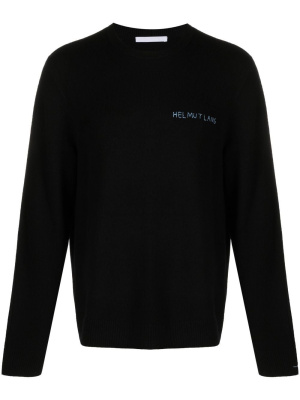 

Crew-neck logo-print sweatshirt, Helmut Lang Crew-neck logo-print sweatshirt