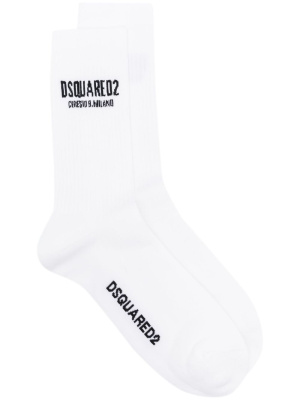 

Intarsia-knit logo ankle socks, Dsquared2 Intarsia-knit logo ankle socks