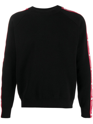 

Logo stripe crew neck jumper, Dsquared2 Logo stripe crew neck jumper