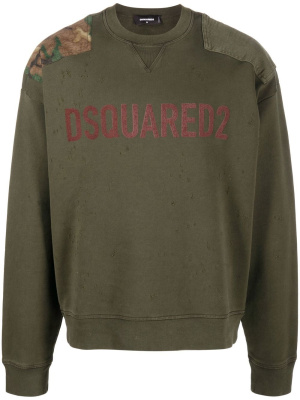 

Logo-print cotton sweatshirt, Dsquared2 Logo-print cotton sweatshirt