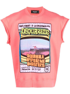 

Logo-print sleeveless sweatshirt, Dsquared2 Logo-print sleeveless sweatshirt