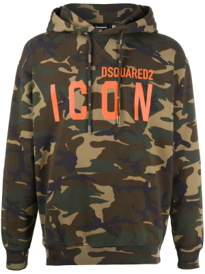

Logo-print camouflage hoodie, Dsquared2 Logo-print camouflage hoodie