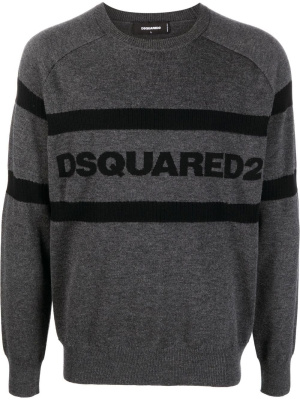 

Intarsia-knit logo jumper, Dsquared2 Intarsia-knit logo jumper