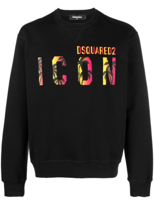 

Icon Tropical logo-print sweatshirt, Dsquared2 Icon Tropical logo-print sweatshirt