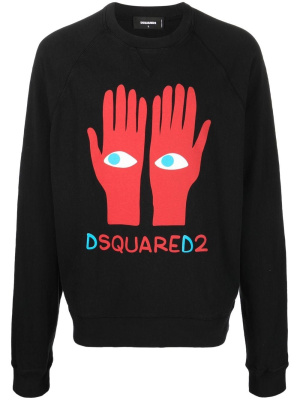 

Graphic-print logo sweatshirt, Dsquared2 Graphic-print logo sweatshirt