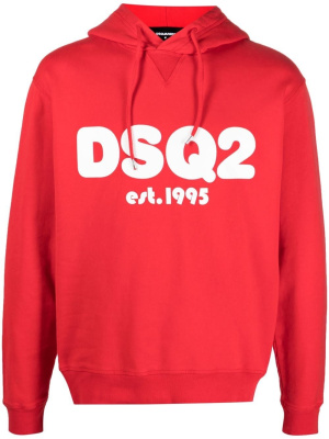 

Logo-print cotton hoodie, Dsquared2 Logo-print cotton hoodie