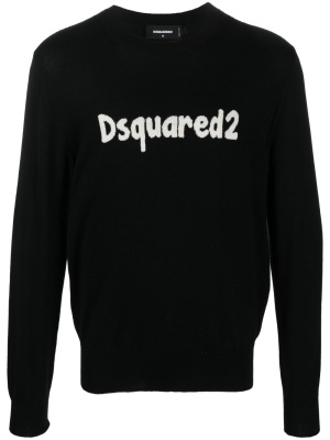 

Intarsia-logo wool jumper, Dsquared2 Intarsia-logo wool jumper