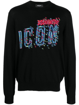 

Intarsia-knit logo jumper, Dsquared2 Intarsia-knit logo jumper