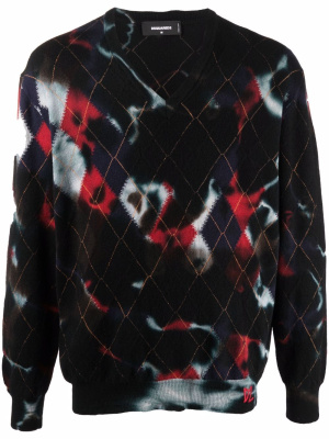 

Argyle knit jumper, Dsquared2 Argyle knit jumper