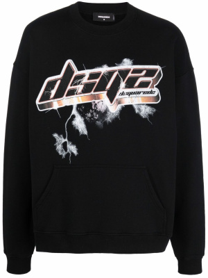 

Logo-print cotton jumper, Dsquared2 Logo-print cotton jumper