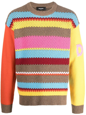 

Striped-knit jumper, Dsquared2 Striped-knit jumper