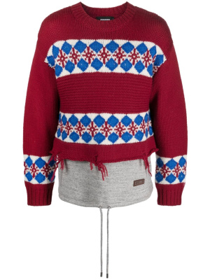 

Distressed-finish wool jumper, Dsquared2 Distressed-finish wool jumper