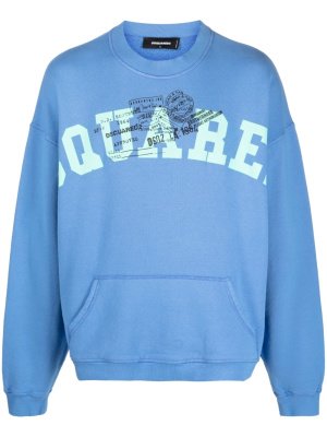 

Logo-print cotton sweatshirt, Dsquared2 Logo-print cotton sweatshirt