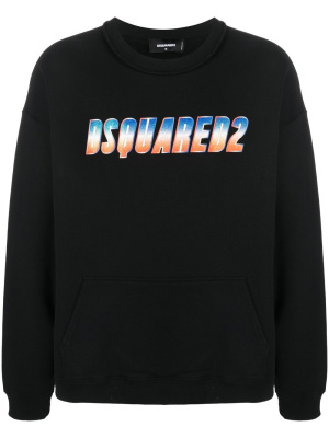 

Glittery logo crew neck sweatshirt, Dsquared2 Glittery logo crew neck sweatshirt