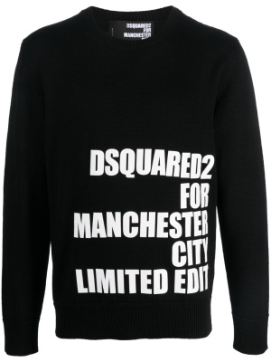 

Logo-print wool sweatshirt, Dsquared2 Logo-print wool sweatshirt