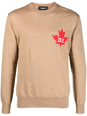 

Fine-knit crew-neck jumper, Dsquared2 Fine-knit crew-neck jumper