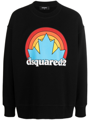

Logo-print cotton sweatshirt, Dsquared2 Logo-print cotton sweatshirt