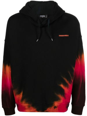 

Tie-dye long-sleeve hoodie, Dsquared2 Tie-dye long-sleeve hoodie