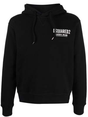

Logo-print cotton hoodie, Dsquared2 Logo-print cotton hoodie