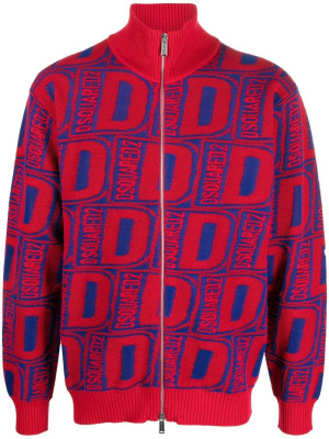 

Logo-print zip-up jumper, Dsquared2 Logo-print zip-up jumper