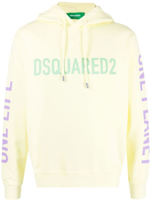 

Logo-print long-sleeved hoodie, Dsquared2 Logo-print long-sleeved hoodie
