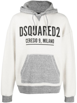 

Logo-print cotton hoodie, Dsquared2 Logo-print cotton hoodie