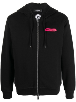 

Logo-print zip hoodie, Dsquared2 Logo-print zip hoodie