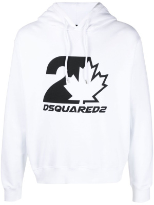 

Logo-print drawstring hoodie, Dsquared2 Logo-print drawstring hoodie