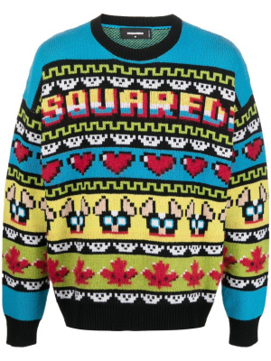 

Jacquard crew neck jumper, Dsquared2 Jacquard crew neck jumper