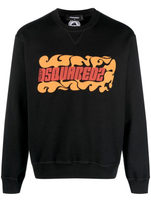 

Logo-print long-sleeve sweatshirt, Dsquared2 Logo-print long-sleeve sweatshirt