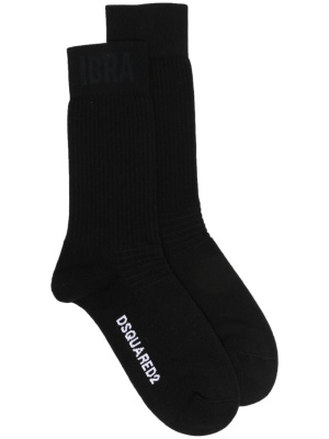 

Intarsia-knit logo socks, Dsquared2 Intarsia-knit logo socks