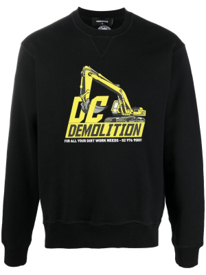 

Graphic-print cotton sweatshirt, Dsquared2 Graphic-print cotton sweatshirt
