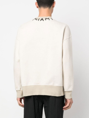 

Distressed-logo-print sweatshirt, Dsquared2 Distressed-logo-print sweatshirt