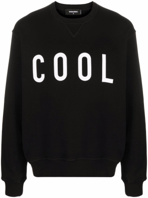 

Icon slogan-print sweatshirt, Dsquared2 Icon slogan-print sweatshirt