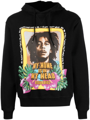 

Bob Marley long-sleeve hoodie, Dsquared2 Bob Marley long-sleeve hoodie