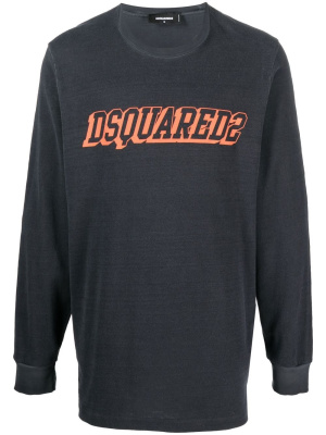 

Logo-print long-sleeve sweatshirt, Dsquared2 Logo-print long-sleeve sweatshirt