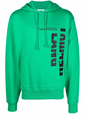 

Logo-print oversized hoodie, Helmut Lang Logo-print oversized hoodie