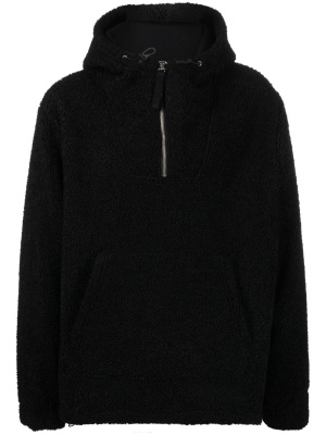 

Textured half-zip hoodie, Helmut Lang Textured half-zip hoodie