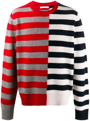 

Colour-block striped jumper, Helmut Lang Colour-block striped jumper